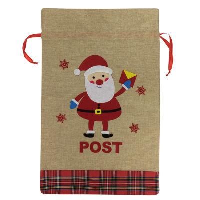 Personalised Hessian Blank Bag Sublimation Linen Christmas Santa Sack