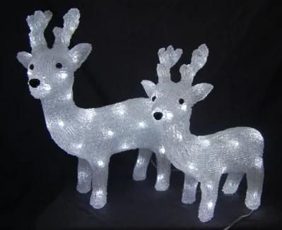 Acrylic Deer Light with LED (IL1219)