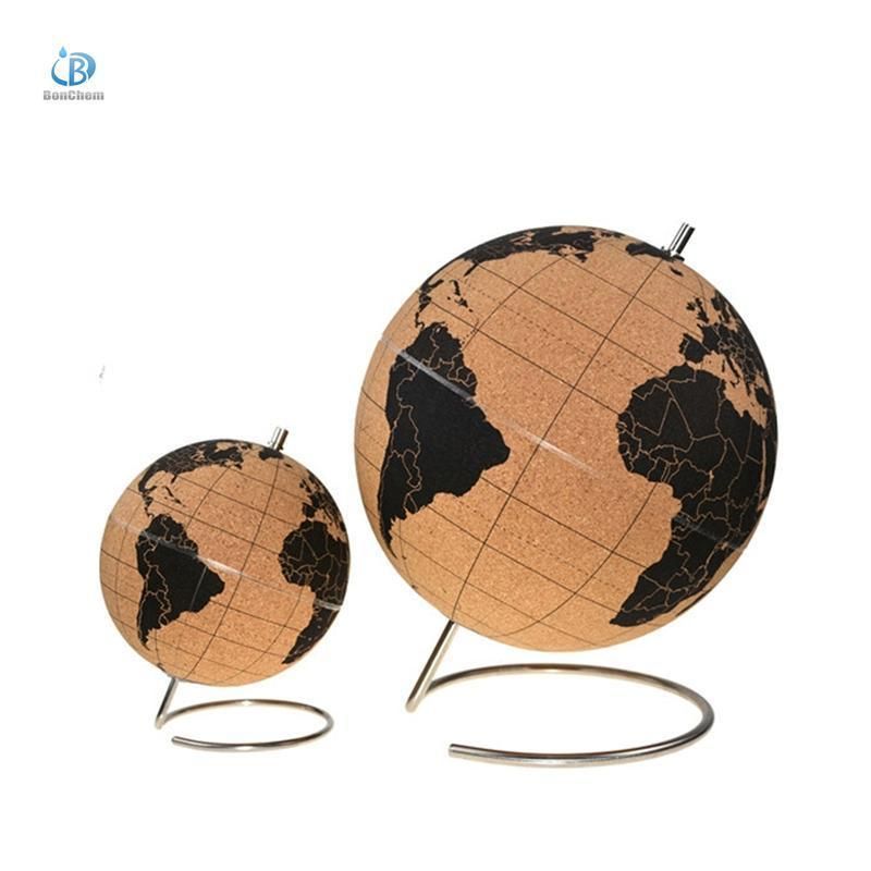 Hot Selling Customize Size Desk Decor Cork World Globe with Pin