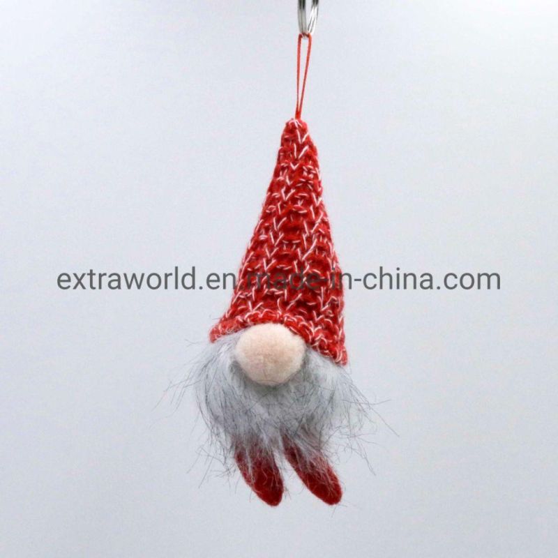 2021 New Christmas Decoration Santa Claus Doll for Keychain