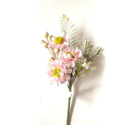 Artificial Silk Flowers Picks for Christmas Decoration Xmas Ornaments