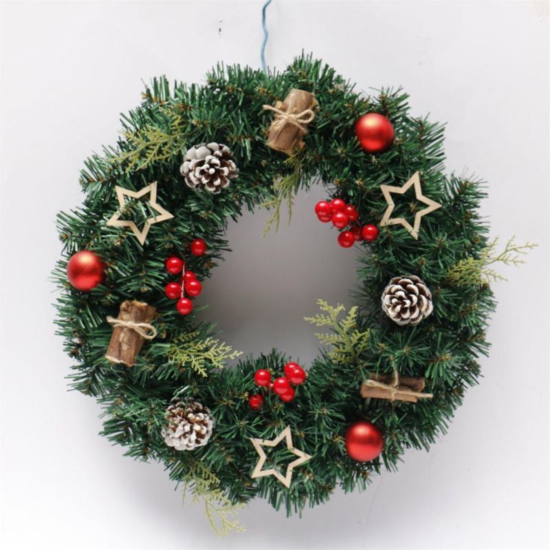 Cheap Price High Quality Big Size Green PVC Wreath