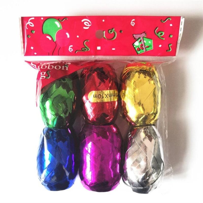 Wholesale 10 Meters Wedding Birthday Gift Box Layout Rugby Laminated Aluminum Reflective Ribbons Br6009
