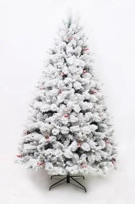 High Quality White Snow Christmas Decorative Tree with LED Lights for Decoration