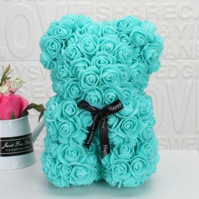 Heart Bear Wedding Party Decoration Valentine Girlfriend PE Gift Box Bear Rose