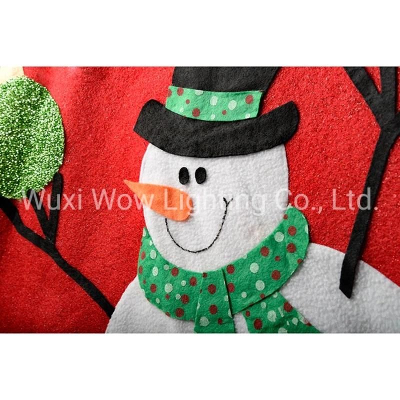 Snowman Christmas Tree Skirt Decoration, 122 Cm - Large, Red/White