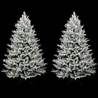 Yh2125 National Tree Company Flocking White Decoration Tree 180cm Artificial Christmas Tree