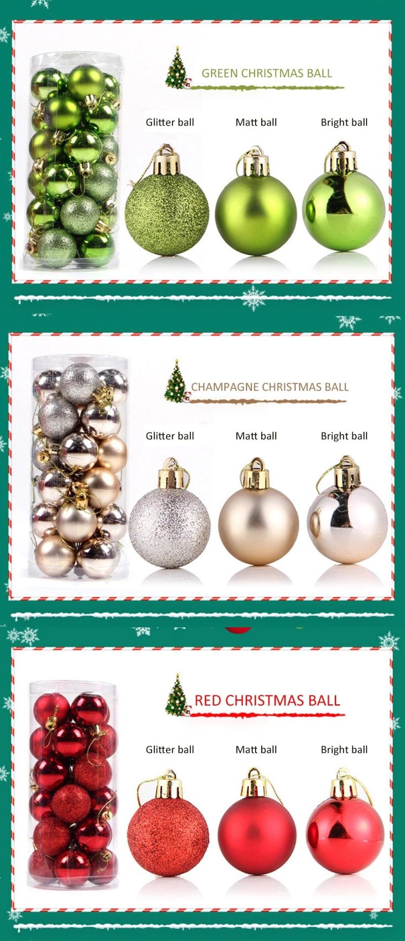 Indoor Ornament Tree Decoration Christmas Ball