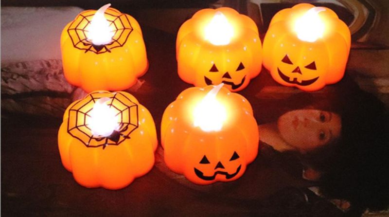 Candle Lantern Pumpkin LED Indoor Candle Lamp Halloween Party Decor