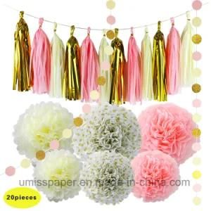 Umiss Paper Bunting Paper Garland for Holiday Decoration Party Decoration