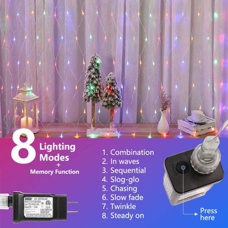 LED Net Lights Party Background Light for Christmas Halloween
