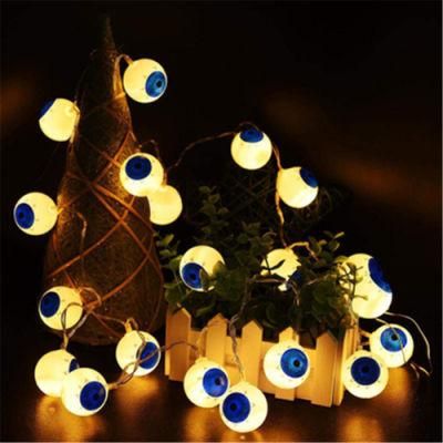 Halloween String Lights Ghost Eye Holiday Lights Halloween 10LED Exporter Home Decoration for Party, Holiday