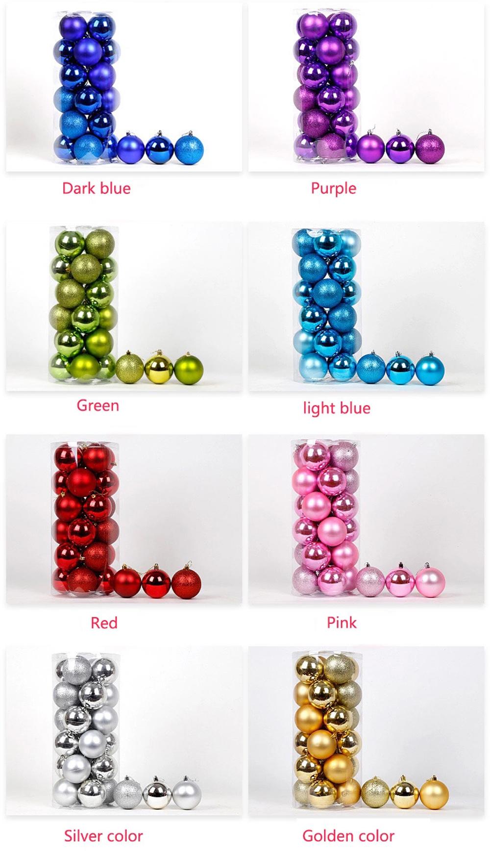 Colored Tree Hang Balls Decor Wholesale Clear Plastic Decorations Ornaments Christmas Ball