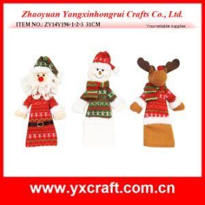 Christmas Decoration (ZY14Y196-1-2-3) Christmas Wine Cover Wine Bag Set