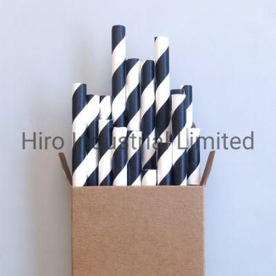 Disposable Wedding &amp; Party Decoration Striped Chevron Paper Straw