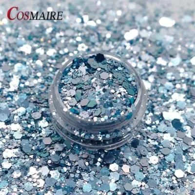 Chameleon Flakes Hexagon Chunky Glitter for Nail Art Resin Crafts Christmas Decoration