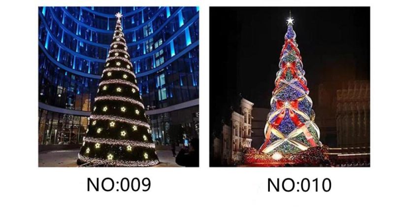 Big Size Christmas Festival Decorating LED Tree with New Design Shape