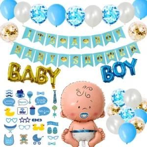 Boy Baby Shower Decoration Set Photography Props