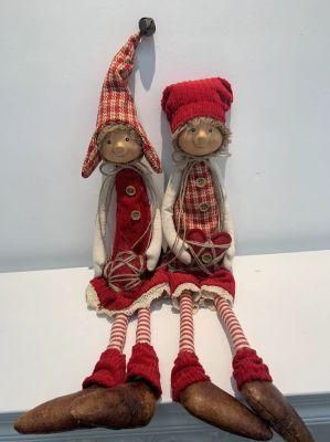 2022christmas New Item Traditional Home Decor Elf Toy Set Christmas Decoration