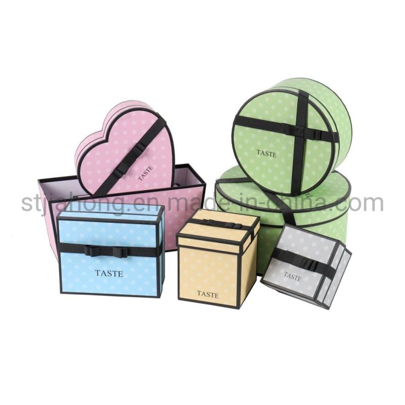 Cardboard Paper Gift Storage Packaging Valentine/Birthday/Christmas Carrying Suitcase Gift Box (Sets)