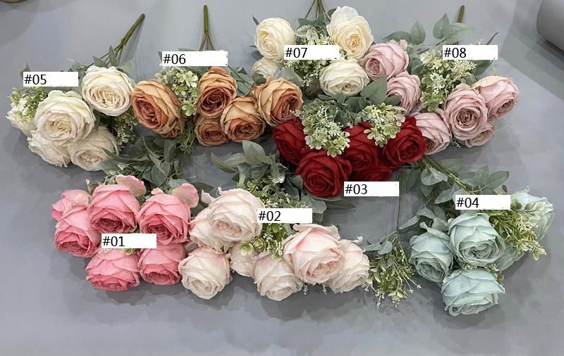 Luxury Artificial Flower Rose Bouquet for Home Decoration