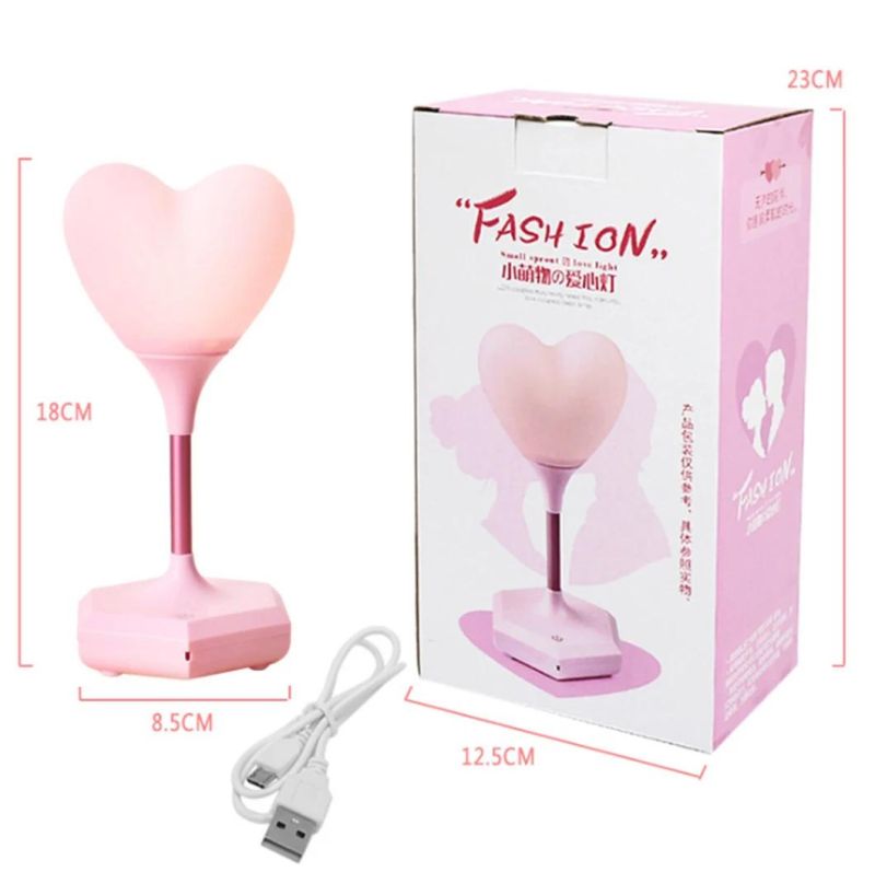 LED Silicone Heart Night Light for Valentine′s Day Wedding Birthday