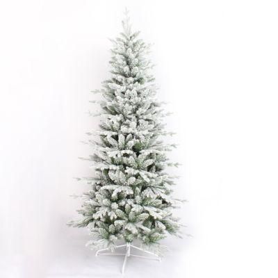 Yh22104 PE&PVC Mixed Christmas Tree with Decoration Home Decoration Christmas Tree Flocking Artificial Tree