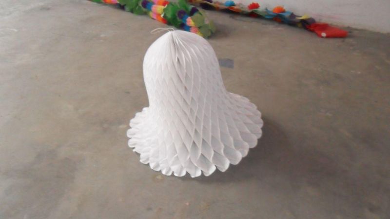 Paper Honeycomb Bell Decoration Tissue Paper Bell