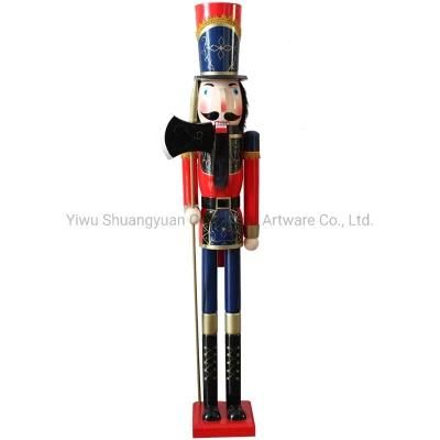 Nutcracker Nutcracker Wholesale and Retail Factory Sell 25cm New Style Polyresin Purple Nutcracker