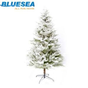 Hot Sale PE Gorgeous Simulation Cypress Flocking Snow Falling Christmas Tree