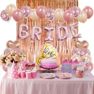 Bride-to-Be Party Decoration Kit Rose Gold Bachelorette Party Supplies