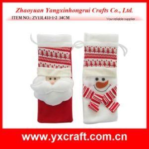 Christmas Decoration (ZY13L433-1-2 34CM) Red Christmas Gift Bag