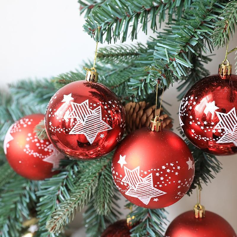 Christmas Ball Boxed Painted Ball Christmas Decoration Package Hanging Ball Shopping Mall Decoration Christmas Ball Wholesale