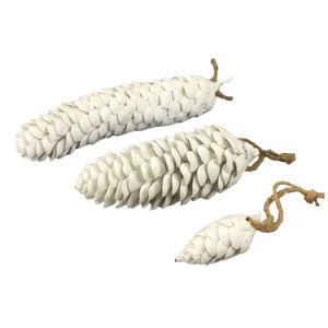 Porcelain Handicraft Pinecone for Christmas Tree Decoration