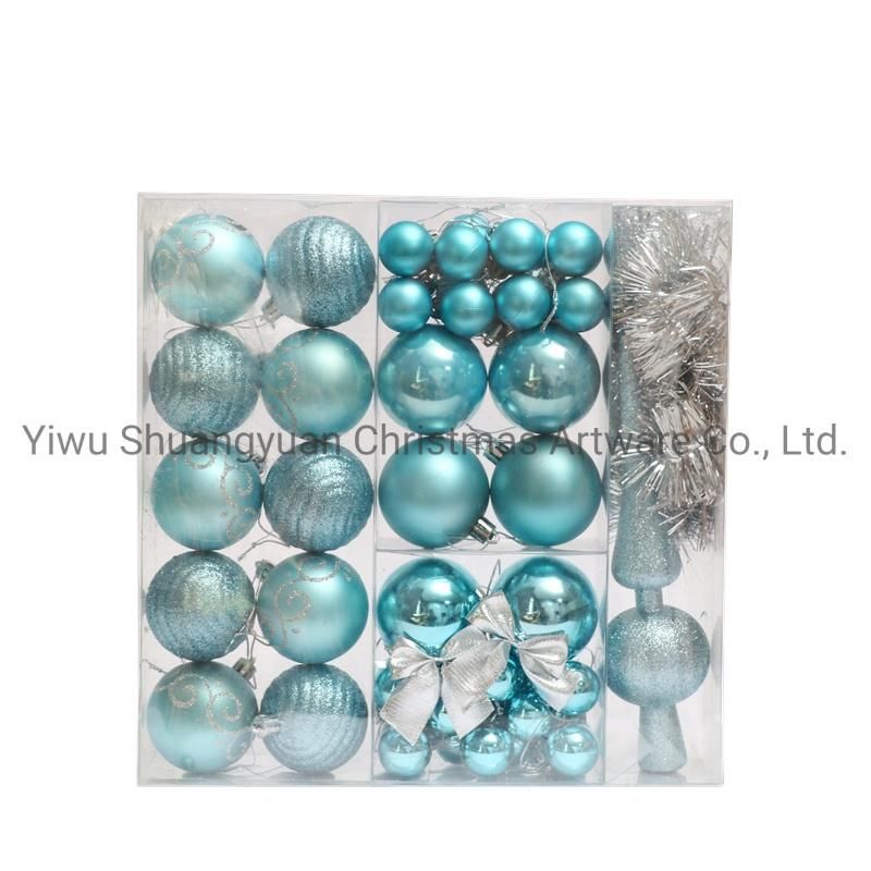 New Design High Sales Christmas Shiny Painted Ball for Holiday Wedding Party Decoration Supplies Hook Ornament Craft Gifts