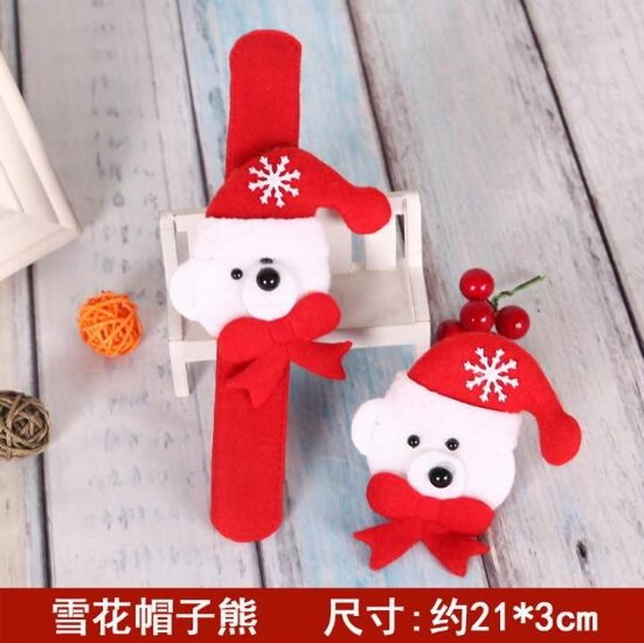 Christmas Decoration Cloth Art Clap Circle Party Wristband