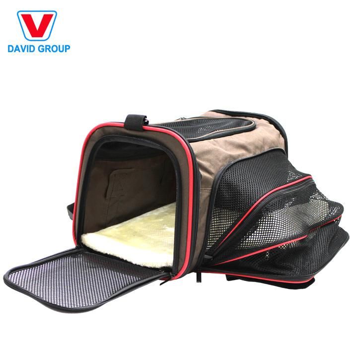 Expandable Foldable Dog Cat Carrier Bag for Travel Outdoor