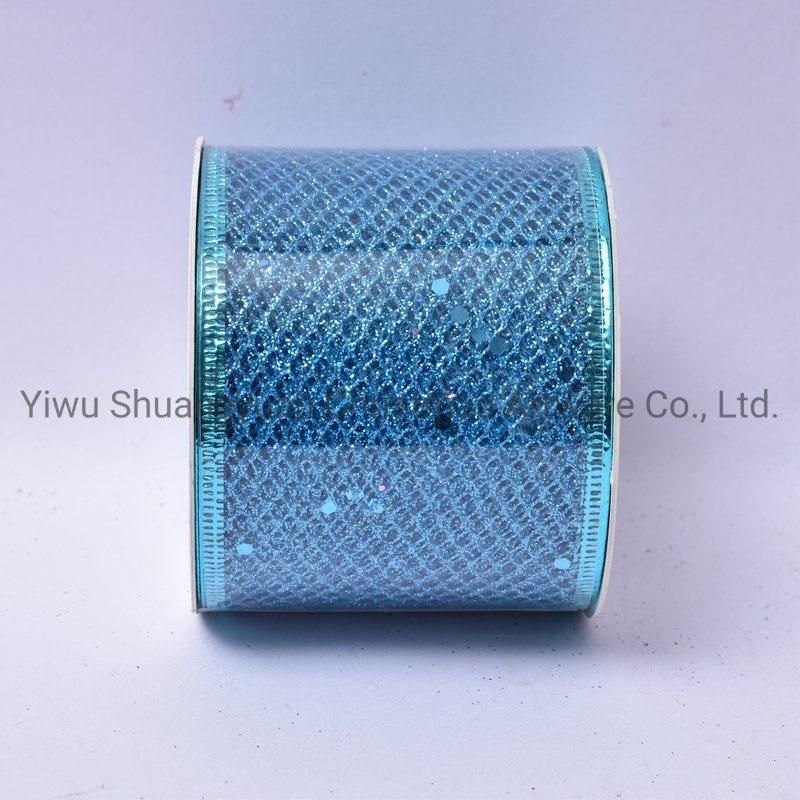 Christmas Ribbon Decor for Holiday Wedding Party Decoration Supplies Hook Ornament Craft Gifts