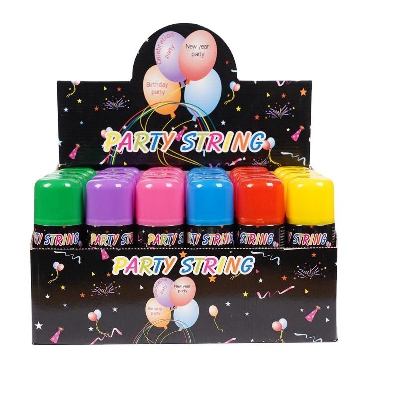 Biodegradable Colorful Spray Silly String for Wedding Party Festival Celebration