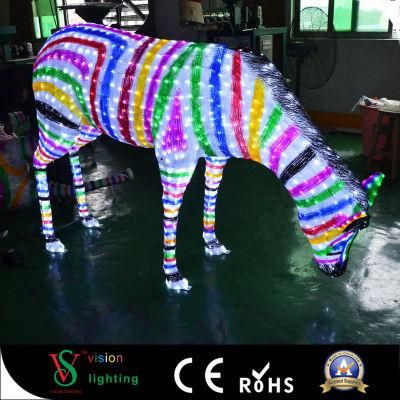 Christmas 3D Zebra Sculpture Light