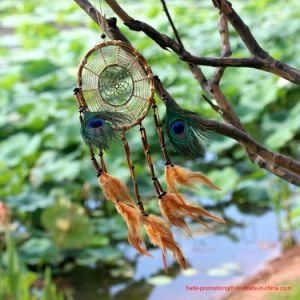 Pure Handmade Linen-Rope Bamboo Circle Dream Catcher Home Decoration Festival Gifts