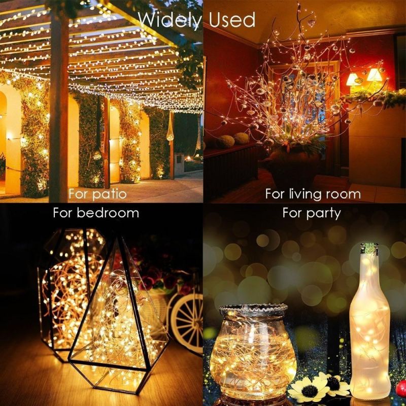 10m 20m 30m LED Solar Lamp Outdoor LED String Lights