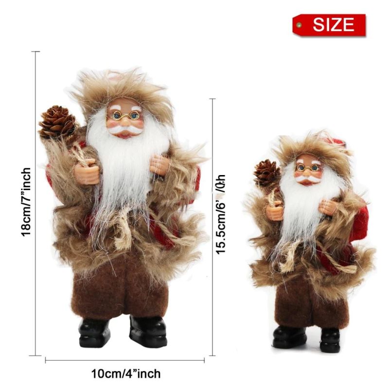 8"Inch Christmas Santa Claus Ornaments Decorations Tree Hanging Figurines