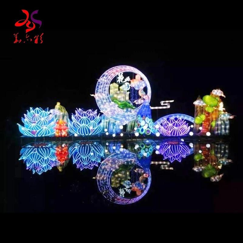 Flowers Shape 3D LED Christmas Festival Motif Lights