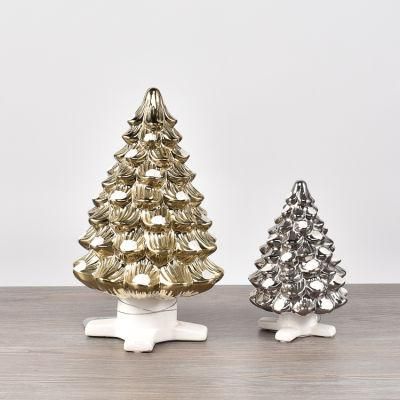 Home Promotional Gift Decoration Pieces Ceramic Christmas Tree Ornament