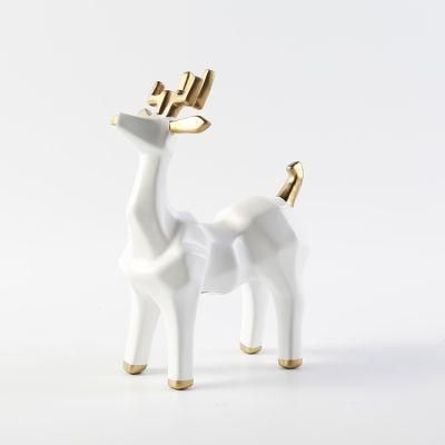 Customized Ornaments Ceramic Kids Gift Christmas Milu Deer Decoration