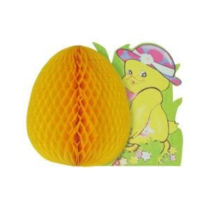 Umiss Paper Honeycomb Chick Pattern Desktop Party Decorations