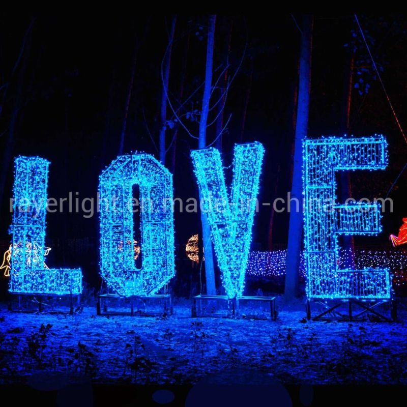 3m Love LED Park Decoration Lights for Light Show