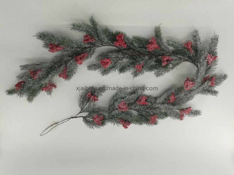 Christmas Pine Needle Garland Ornaments Decorations