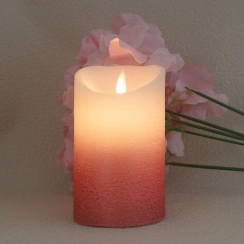 8 Hours Timing LED Light Candle with Swing Wick for Outdoor Decora